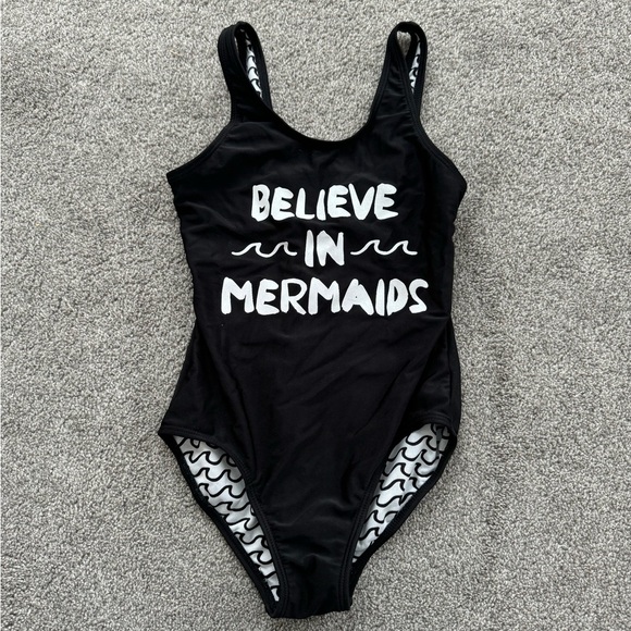 Art Class Black and White One Piece Baiting Suit - Picture 1 of 3